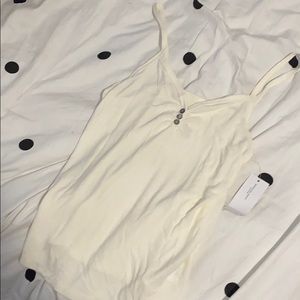 White thank top